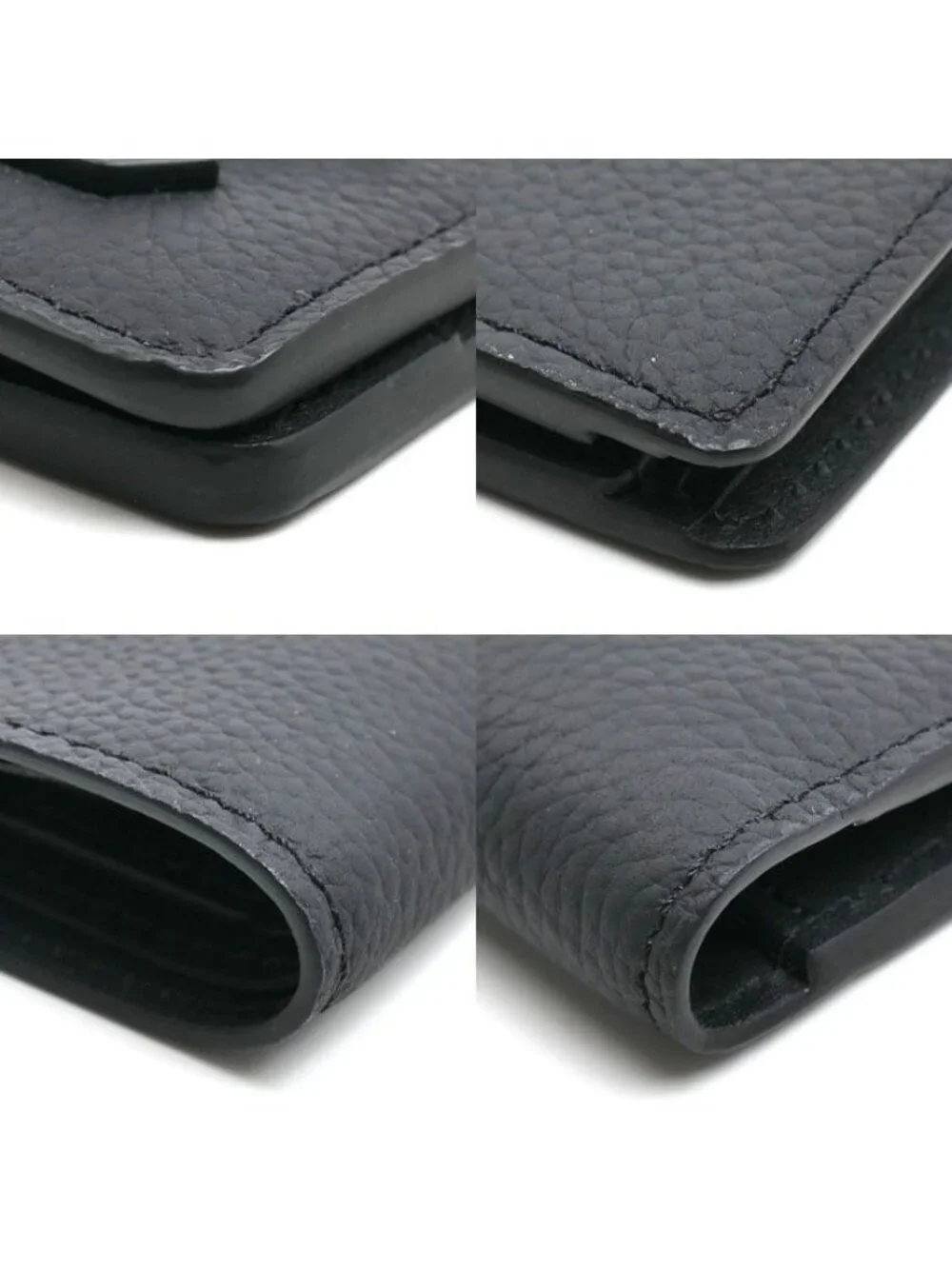Louis Vuitton Portefeuille Multiple Bifold Wallet Aerogram Black